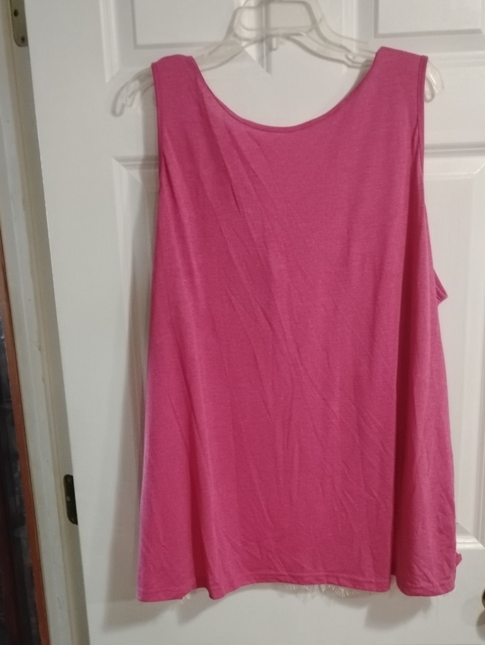 SHEIN Hot Pink Scoop Neck Tank Top